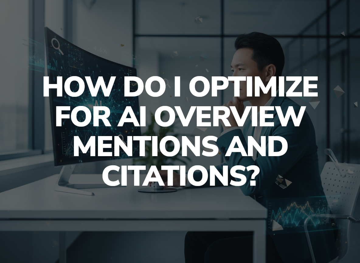 Professional woman analyzing holographic AI citation network interface at modern desk with city skyline backdrop